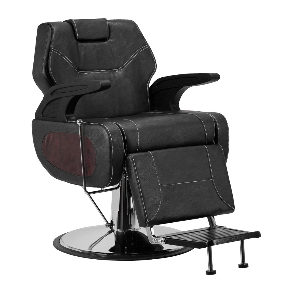 Gabbiano fotel barberski Dallas czarny main product photo