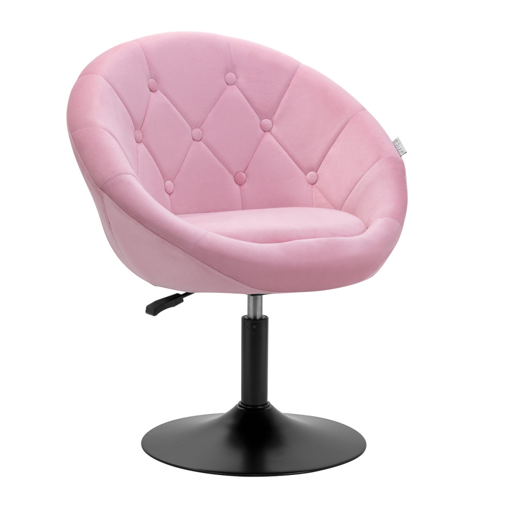 4Rico sedia girevole QS-BL12B velluto rosa main product photo