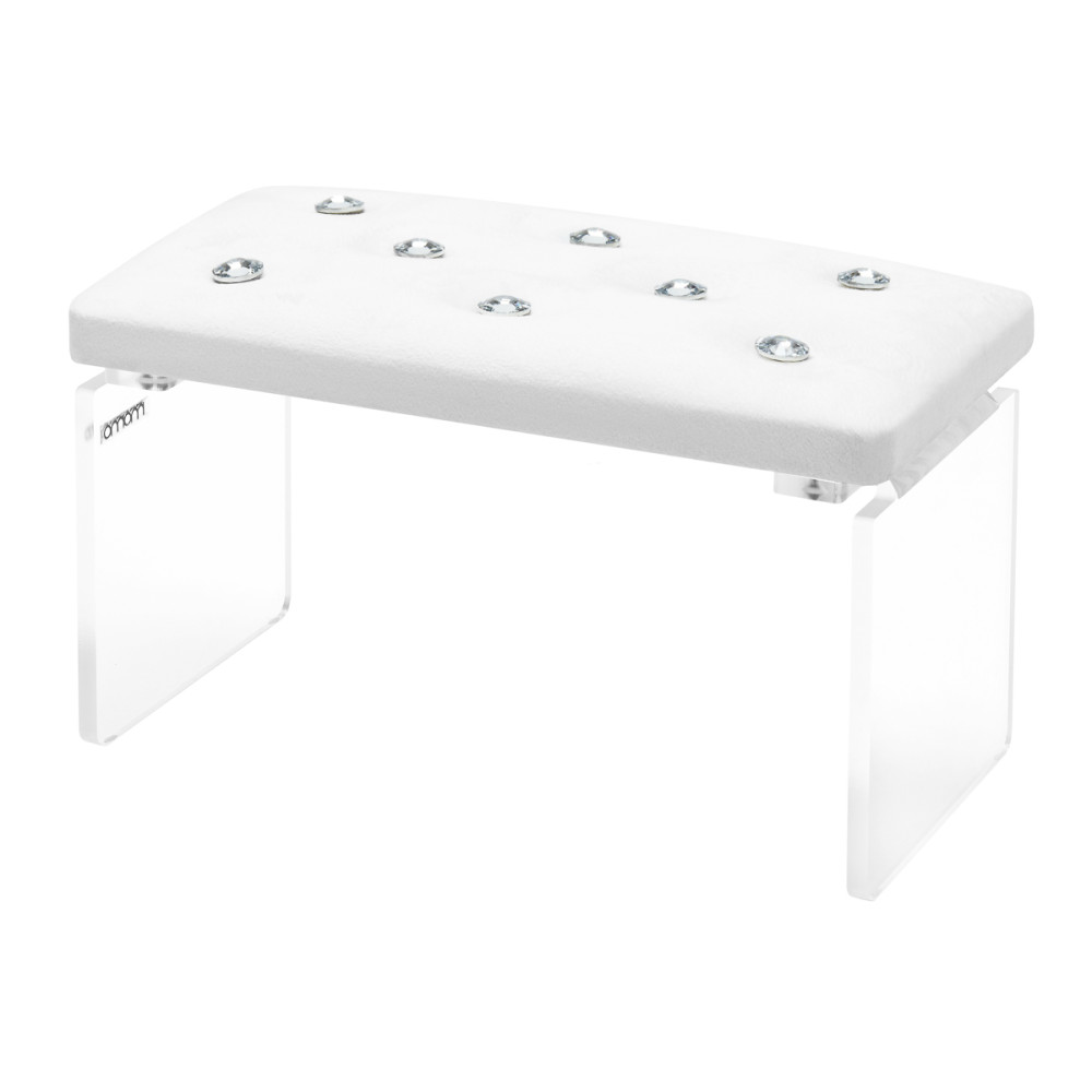 Momo Diamond Velour Manicure Rest Bianco main product photo