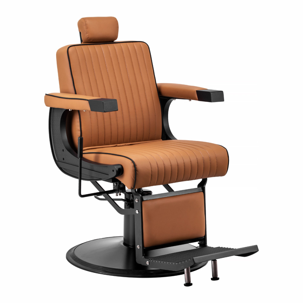 Gabbiano sedia da barbiere Visionerio marrone chiaro struttura nera main product photo