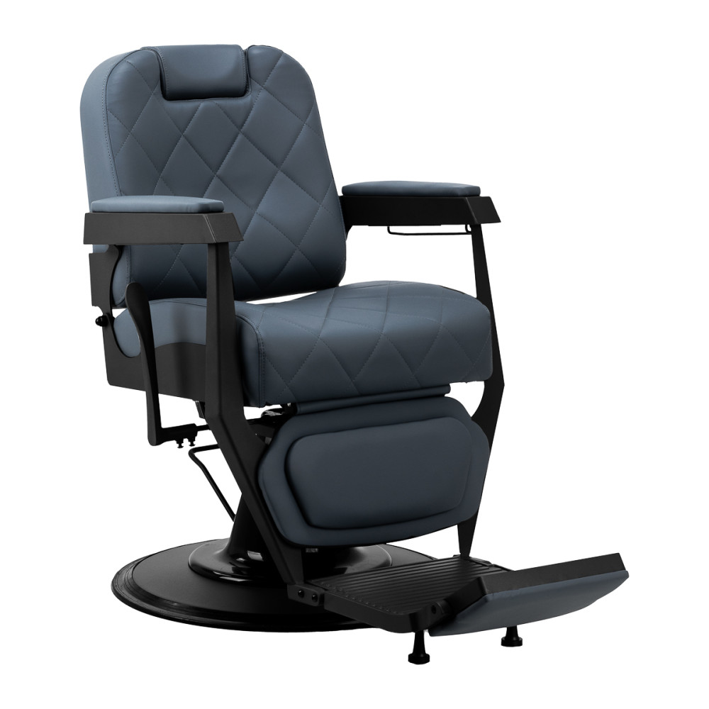 Gabbiano barber chair Bruno con struttura nera Grafite main product photo