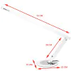 Lampada da tavolo a led Slim bianca