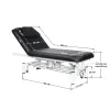 Lettino da massaggio elettrico Azzurro 684 1 motore nero