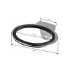 Supporto a parete per asciugacapelli Q96 cromo
