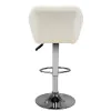 M01 sgabello trapuntato regolabile bianco
