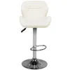 M01 sgabello trapuntato regolabile bianco