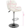 M01 sgabello trapuntato regolabile bianco