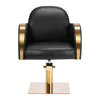 Sedia da parrucchiere Gabbiano Malaga oro nero
