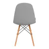 4Rico Sedia scandinava QS-185 ecopelle grigio