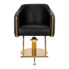 Sedia da parrucchiere Gabbiano Burgos oro nero