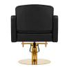 Poltrona da parrucchiere Gabbiano Torino oro nero