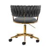 4Rico sedia girevole QS-GW01G grigio velluto
