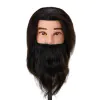 Gabbiano WZ4 testa di formazione barba in capelli naturali, colore 1H, lunghezza 8""+6""