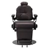 Sedia da barbiere elettrica Gabbiano Duke Brown