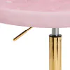 4Rico sedia girevole QS-OF213G velluto rosa