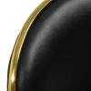 Sgabello cosmetico Gabbiano Q-4599G nero
