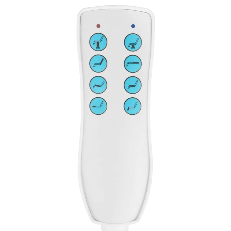 Azzurro 869A poltrona cosmetica elettrica a 4 motori rotanti bianco