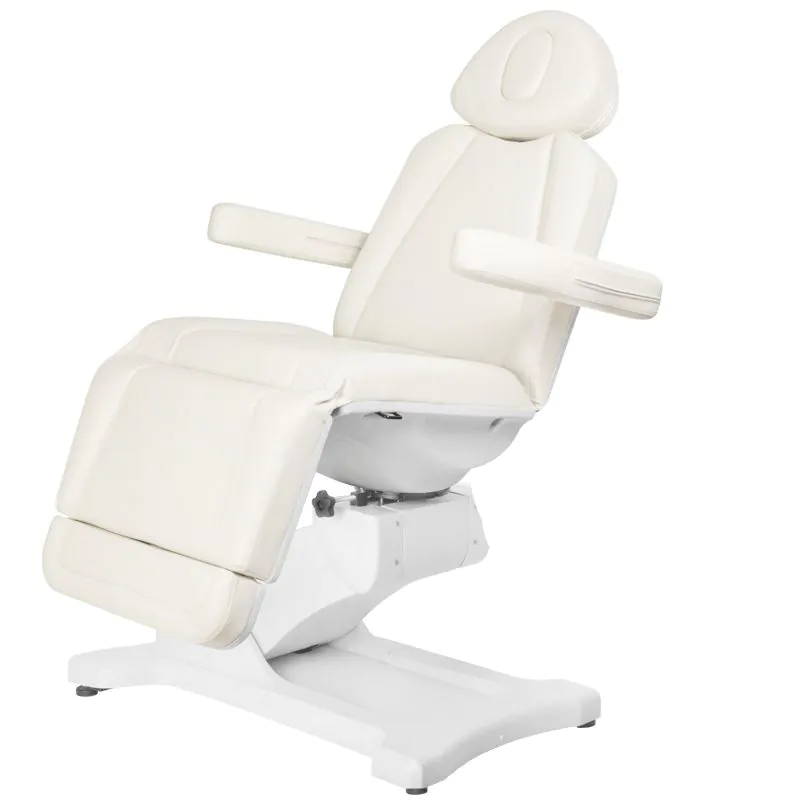 Azzurro 869A poltrona cosmetica elettrica a 4 motori rotanti bianco