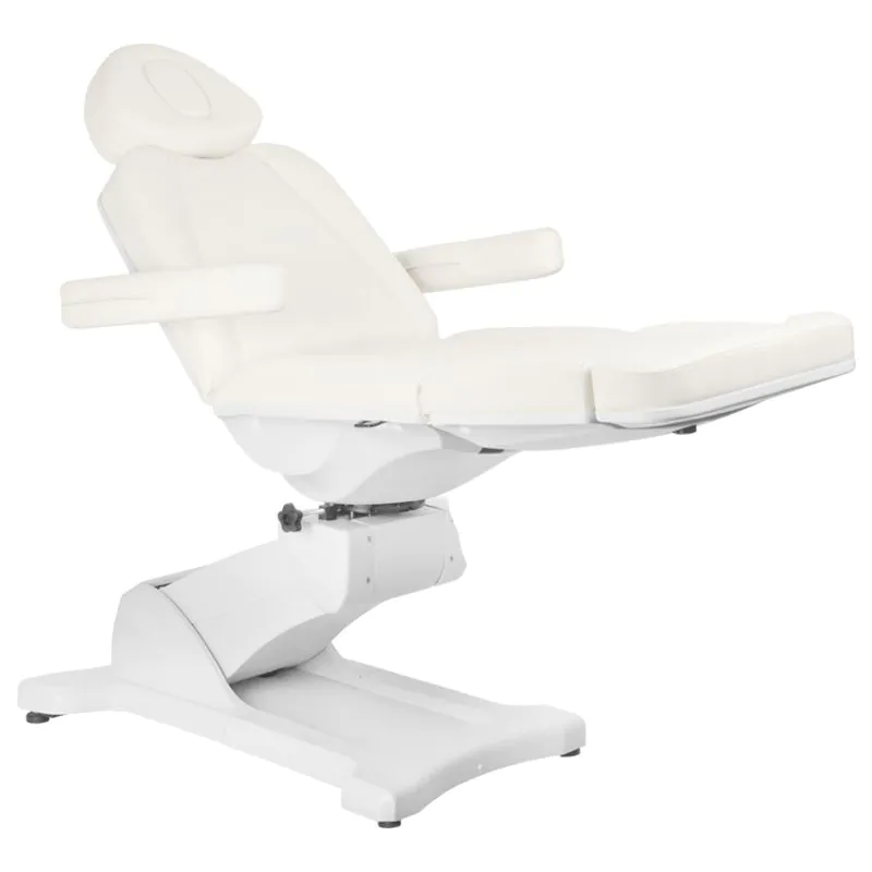 Azzurro 869A poltrona cosmetica elettrica a 4 motori rotanti bianco