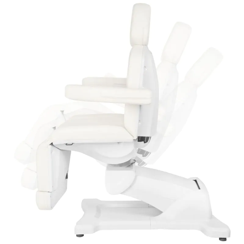 Azzurro 869A poltrona cosmetica elettrica a 4 motori rotanti bianco
