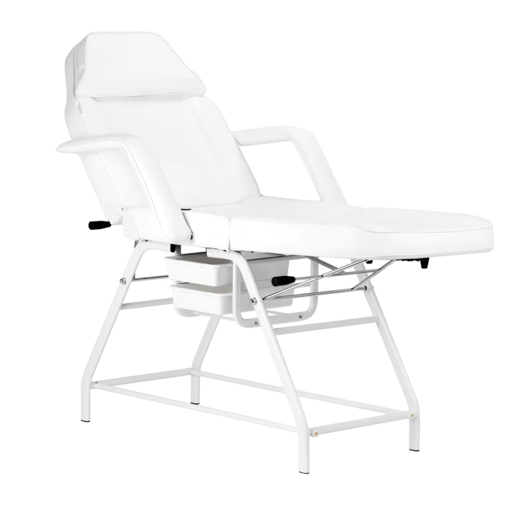 Poltrona cosmetica 557A con vassoi bianchi