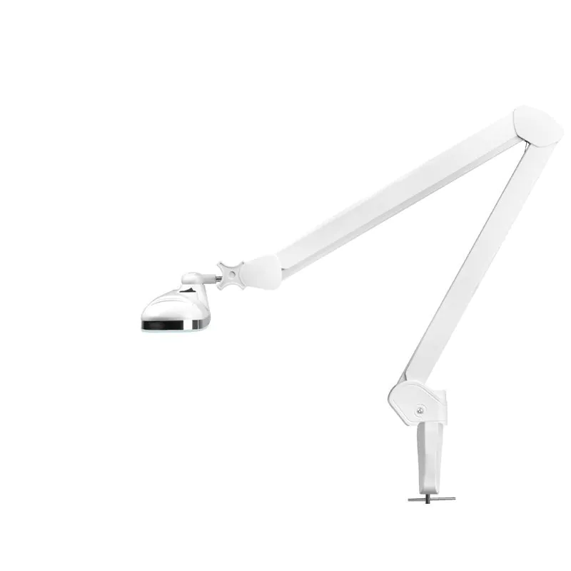 Elegante 801-s lampada da officina a led con impugnatura a morsa standard bianco 
