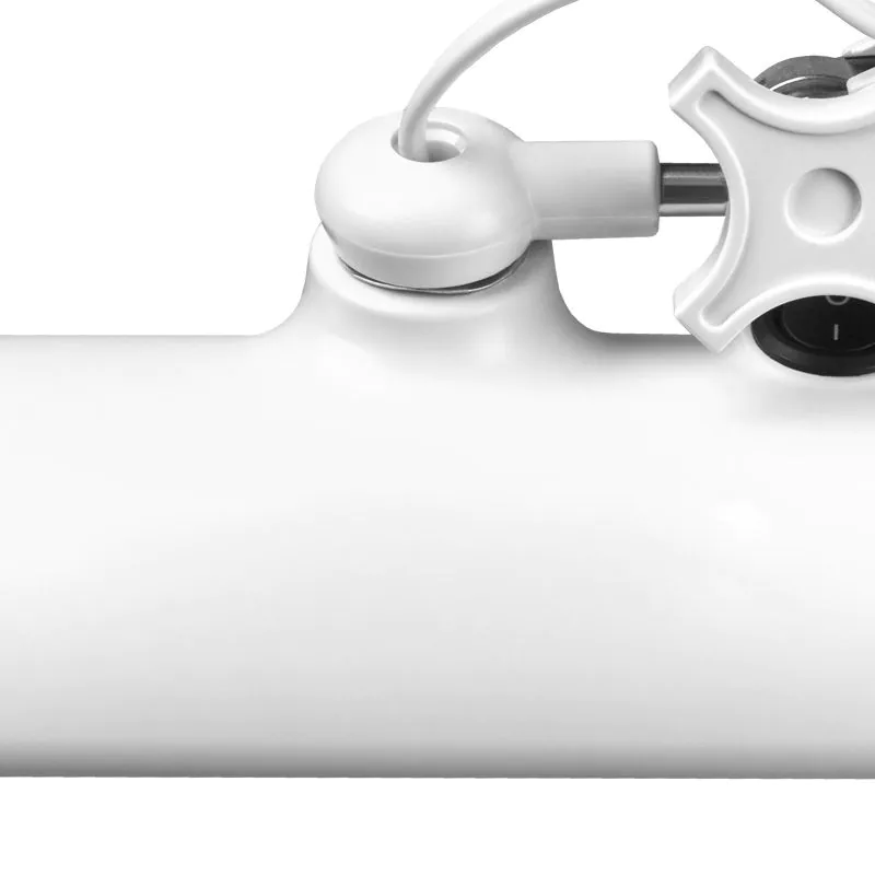 Elegante 801-s lampada da officina a led con impugnatura a morsa standard bianco 