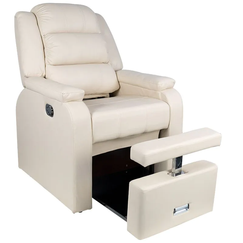 Sedia per pedicure in crema Hilton