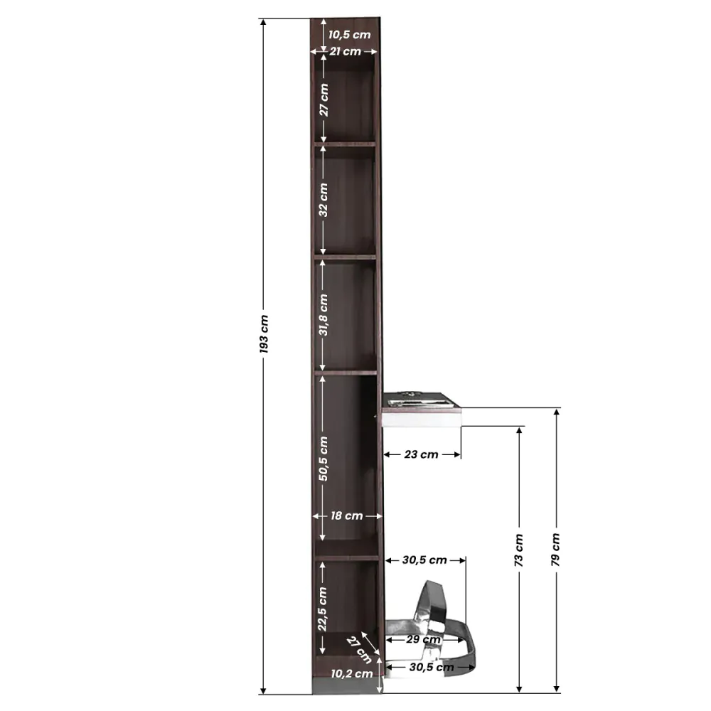 Consolle per parrucchieri Gabbiano B058 venge
