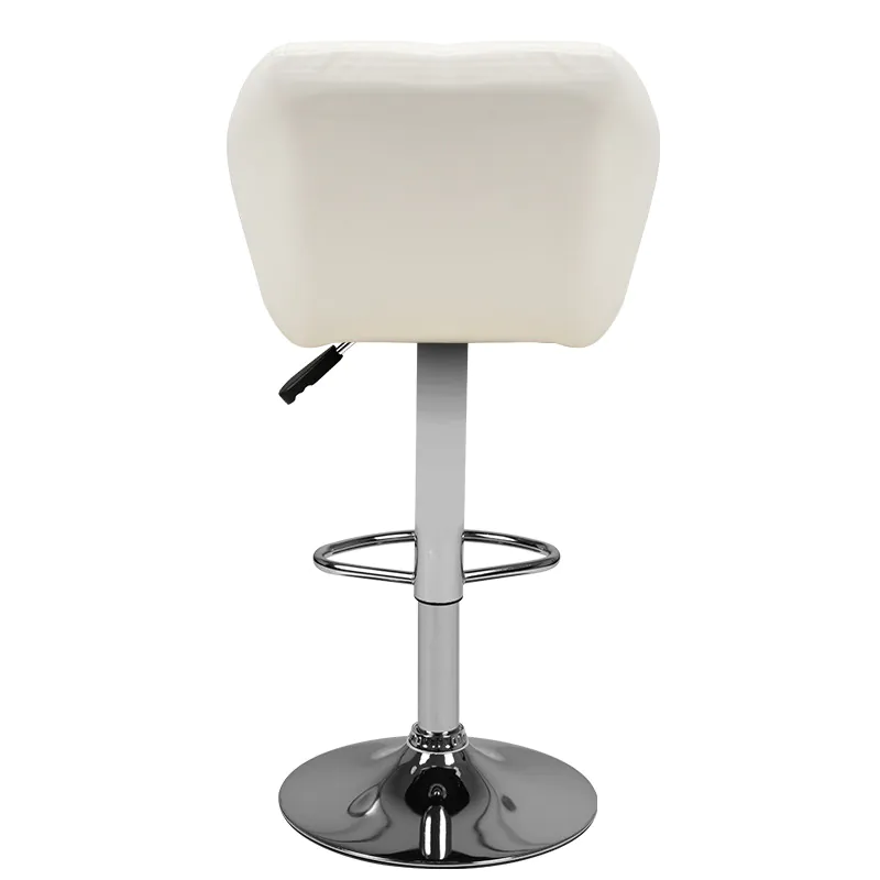 M01 sgabello trapuntato regolabile bianco