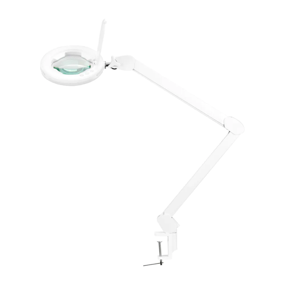 Lampada d'ingrandimento a led Glow 8021 per tavolo colore luce reg.