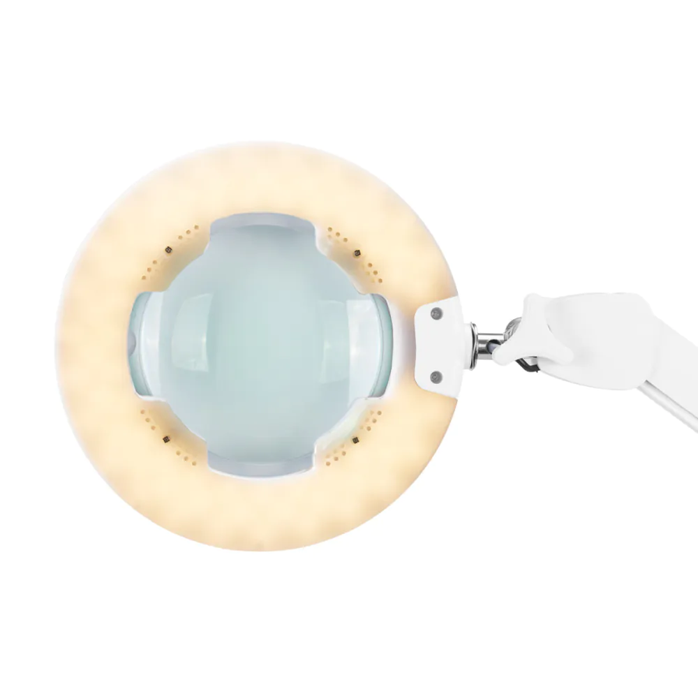Lampada d'ingrandimento a led Glow 8021 per tavolo colore luce reg.