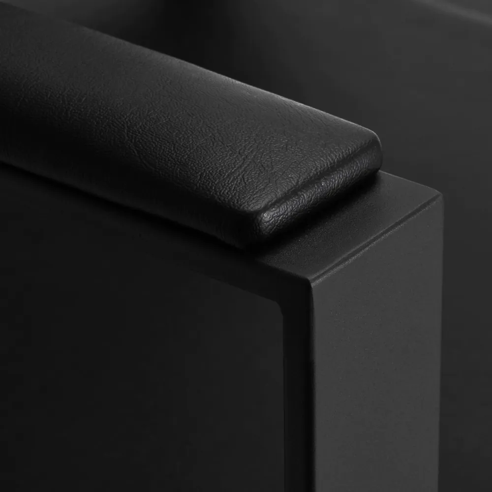 Poltrona per parrucchieri Gabbiano Modena nero