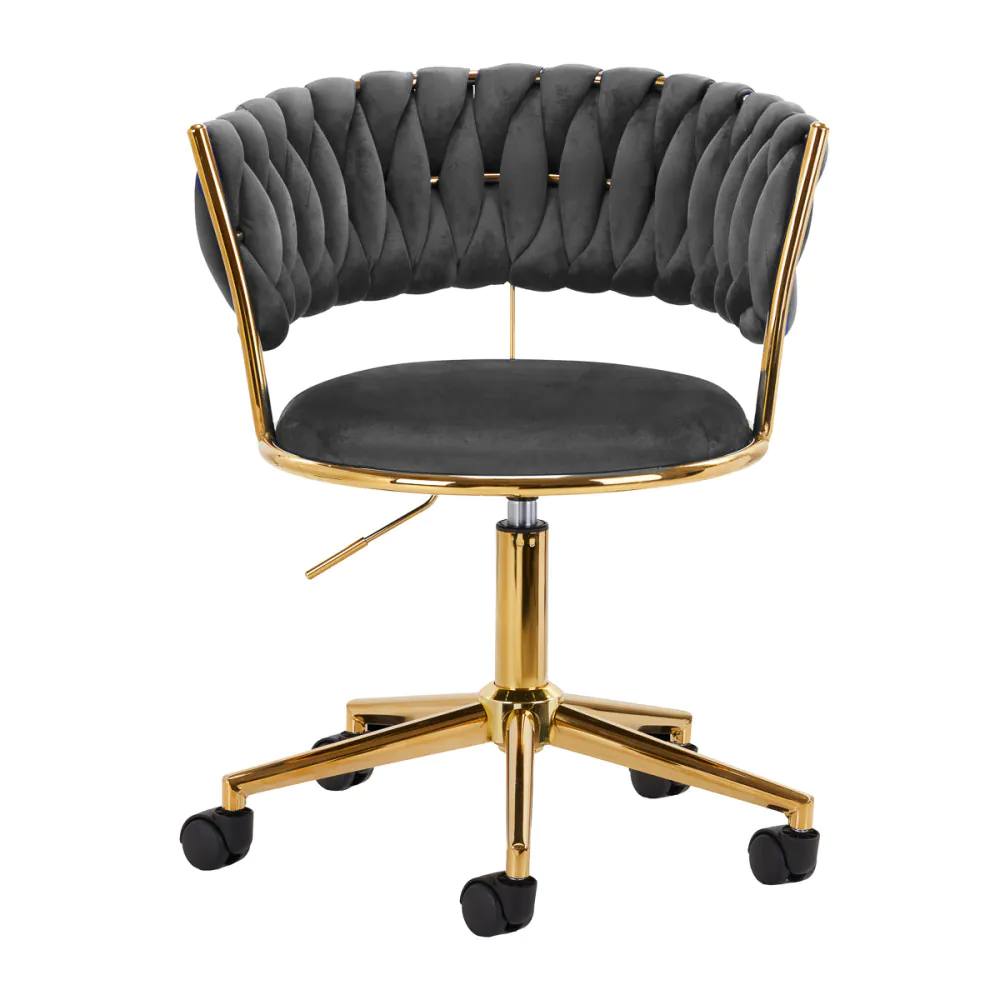 4Rico sedia girevole QS-GW01G grigio velluto