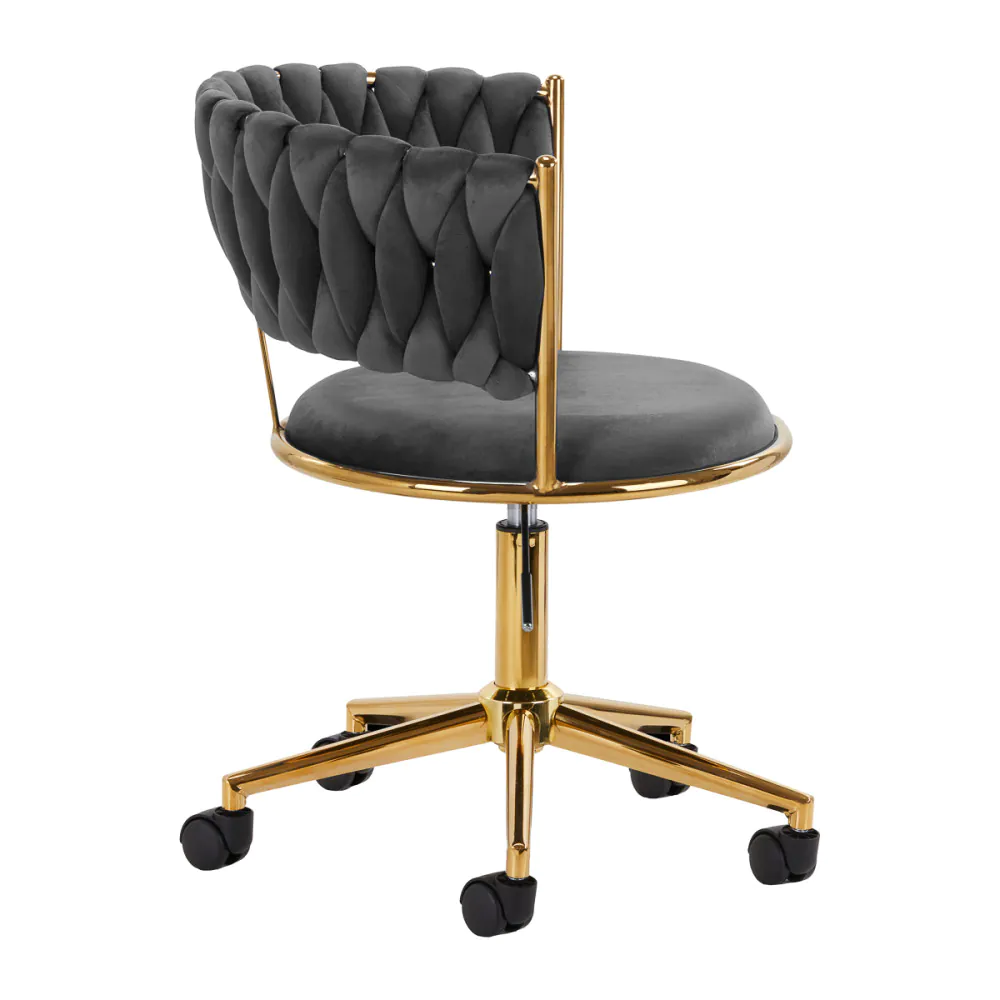 4Rico sedia girevole QS-GW01G grigio velluto