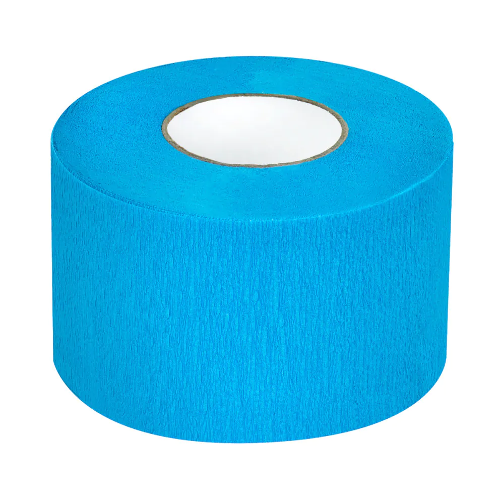 Collare di carta per parrucchieri 5 pz. blu