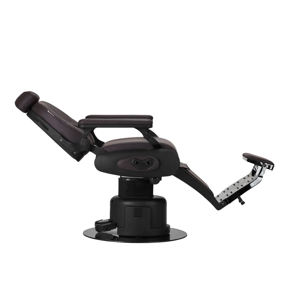 Sedia da barbiere elettrica Gabbiano Duke Brown