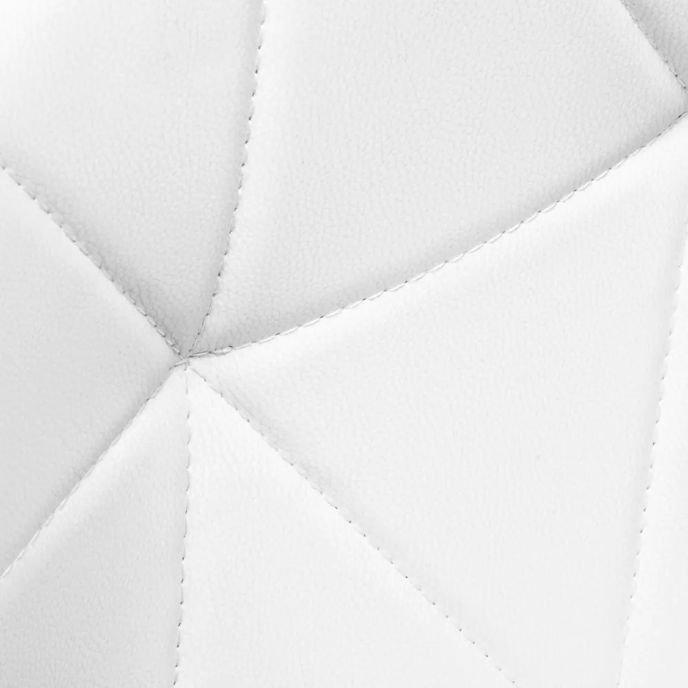Sgabello cosmetico QS-06B bianco e nero