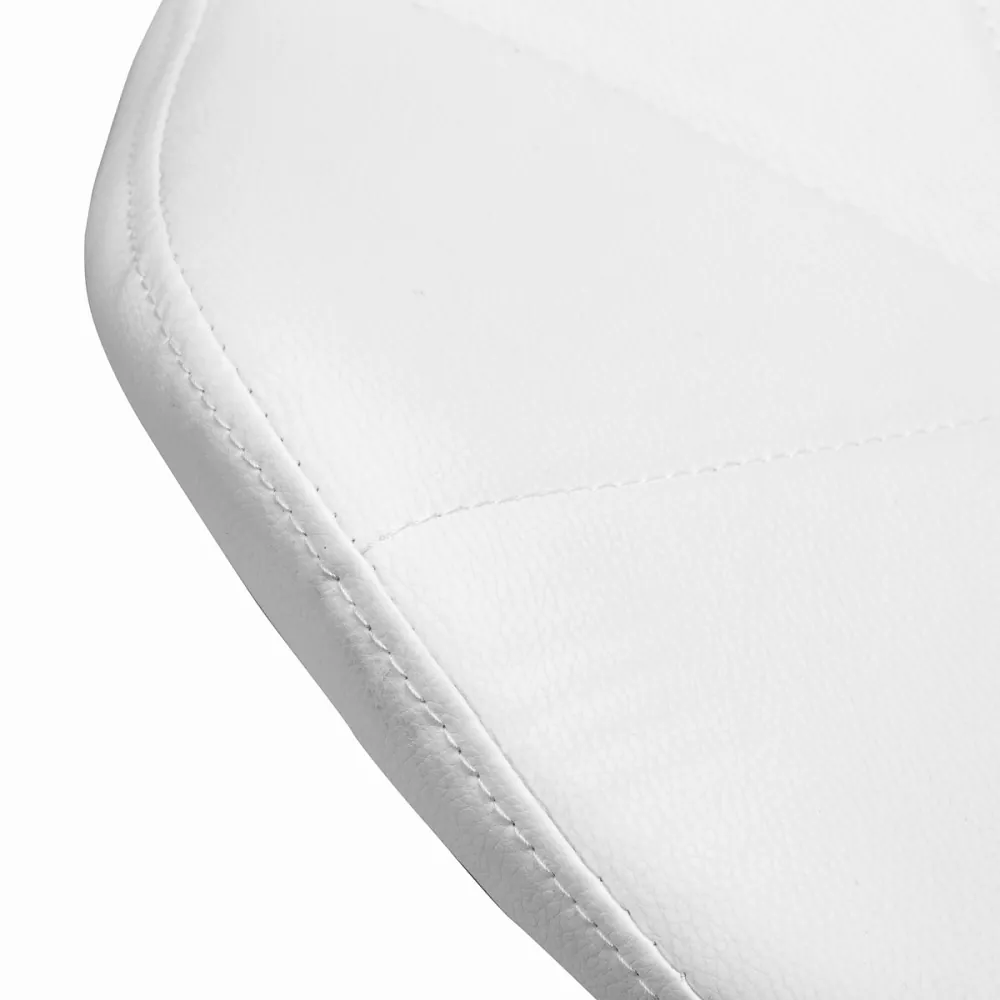 Sgabello cosmetico QS-06B bianco e nero