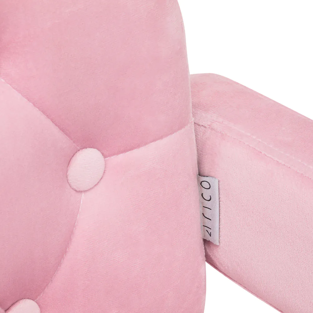 4Rico sedia girevole QS-OF213G velluto rosa
