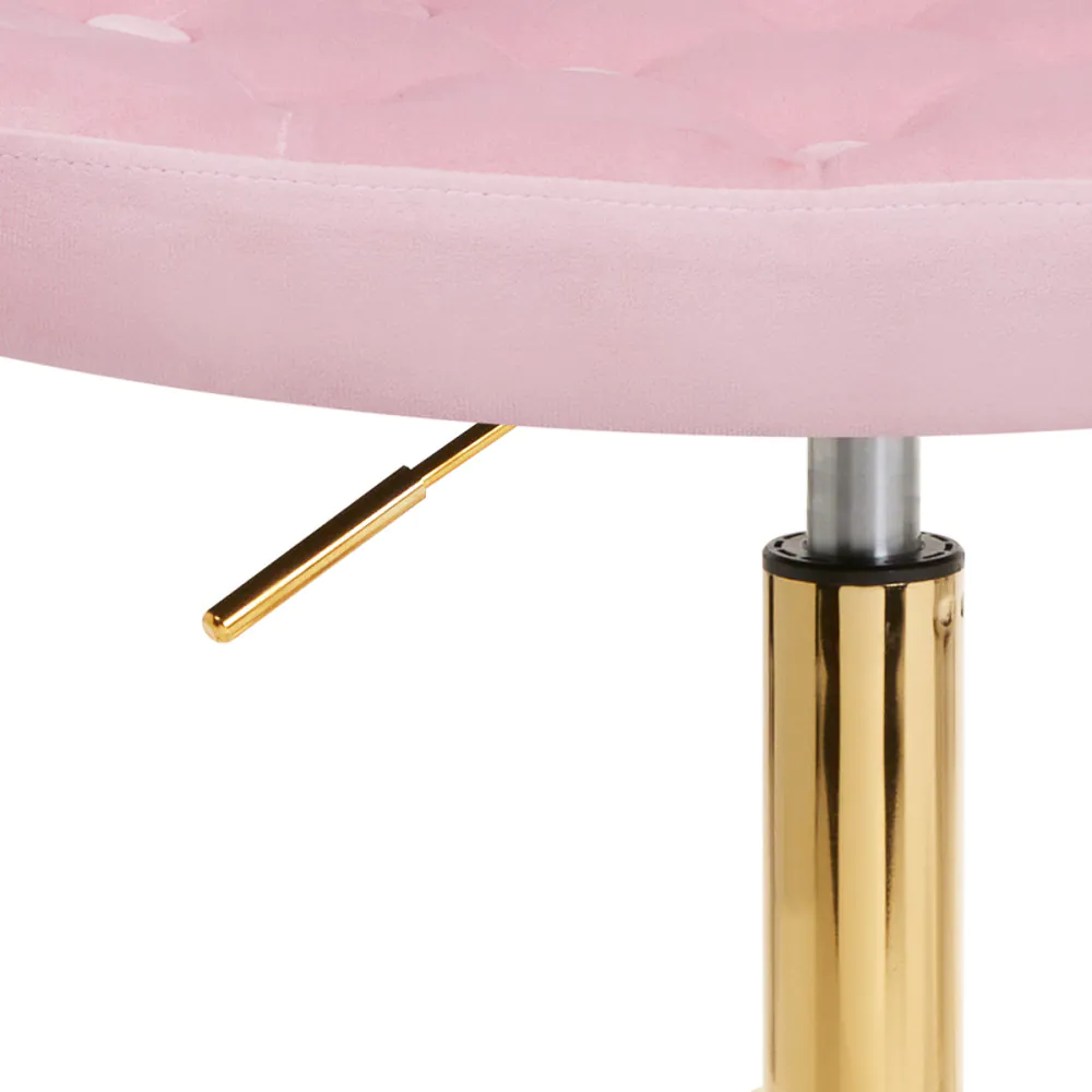 4Rico sedia girevole QS-OF213G velluto rosa
