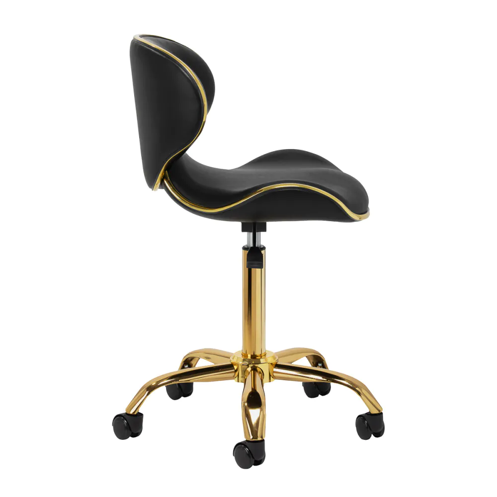 Sgabello cosmetico Gabbiano Q-4599G nero