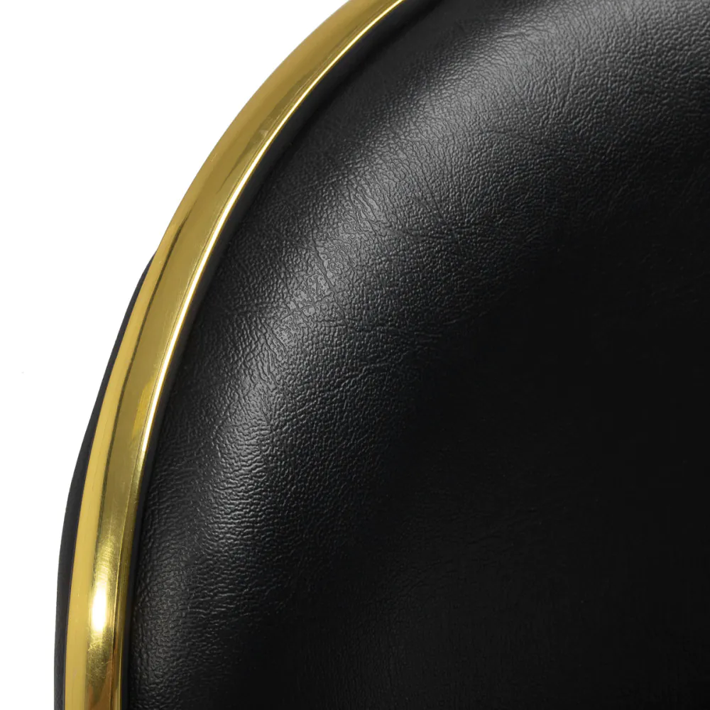 Sgabello cosmetico Gabbiano Q-4599G nero