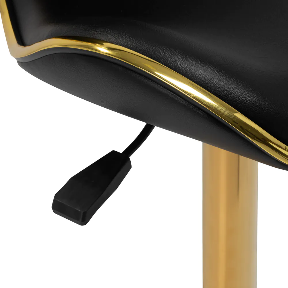 Sgabello cosmetico Gabbiano Q-4599G nero