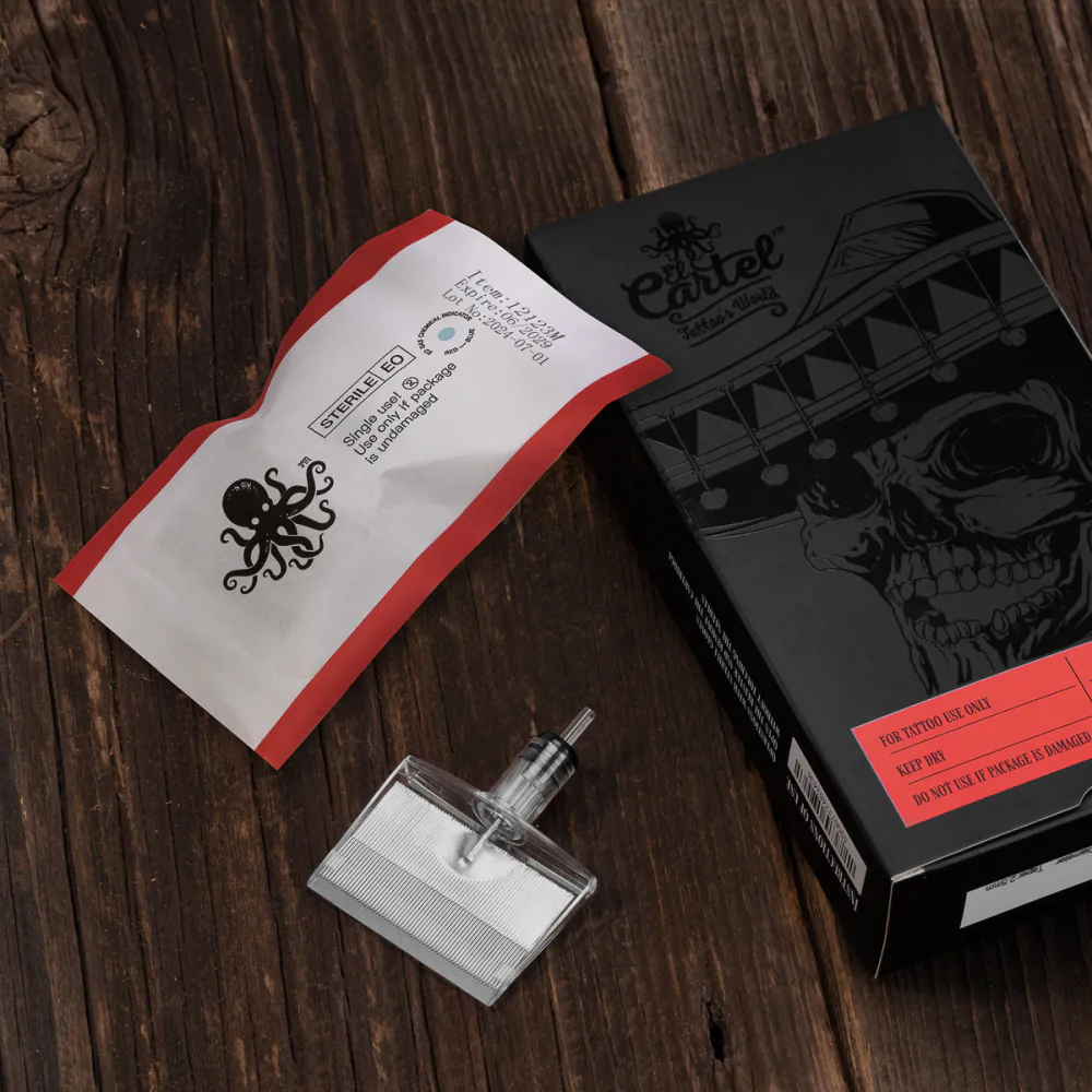 Cartuccia per tatuaggi El Cartel V2 - 0,35 123M ShortTaper 5pz.
