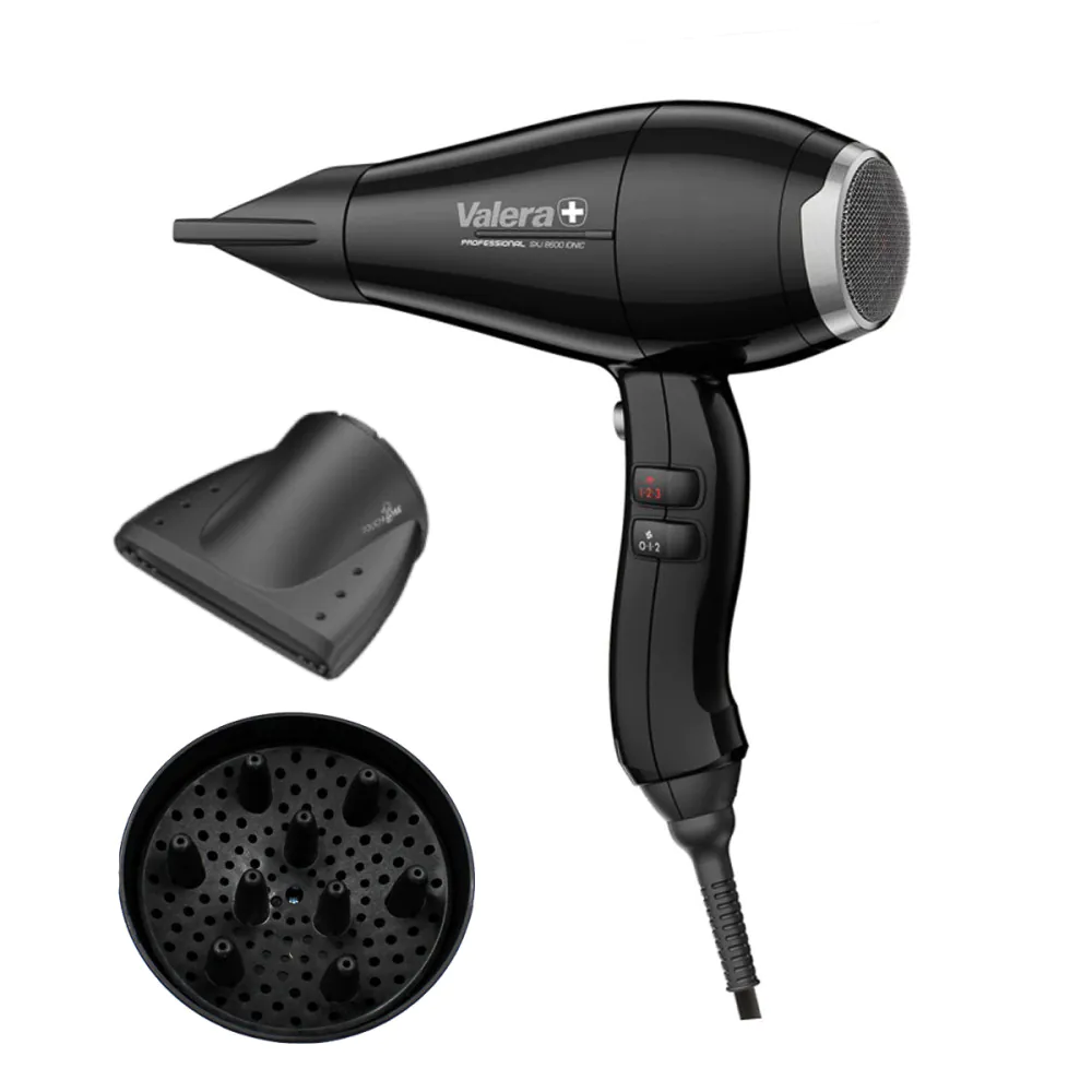 VALERA 8600 IONIC Rotocord asciugacapelli nero